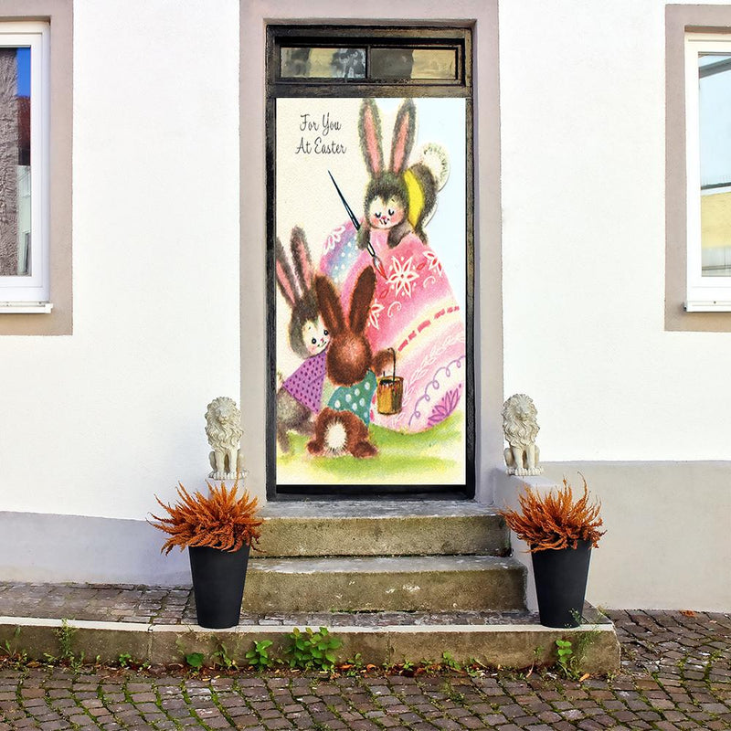 DoorFoto Door Cover Painting Eggs