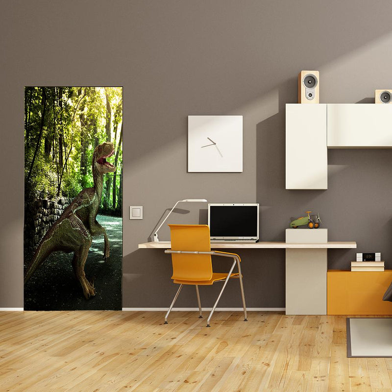 DoorFoto Door Cover Dino Room Decor