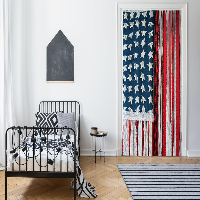 DoorFoto Door Cover Handcrafted American Flag