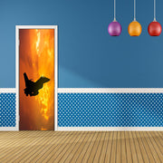 DoorFoto Door Cover F-16 Falcon Fighter Jet