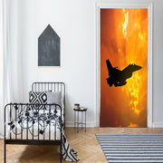 DoorFoto Door Cover F-16 Falcon Fighter Jet