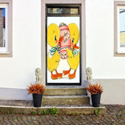 DoorFoto Door Cover Vintage Chicks