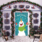 DoorFoto Door Cover Snowman Door Cover