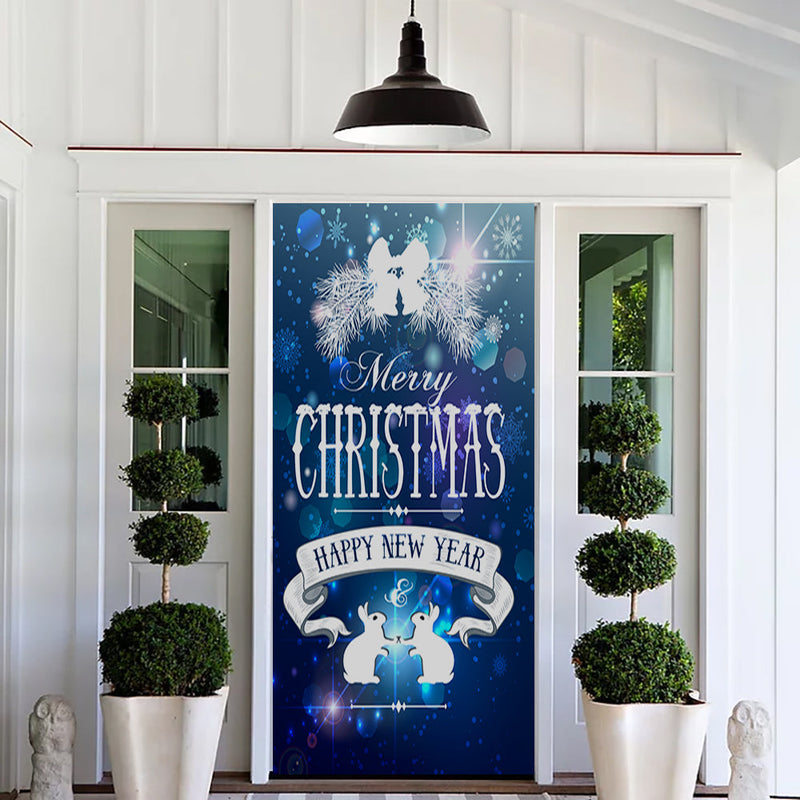 DoorFoto Door Cover Christmas Banner