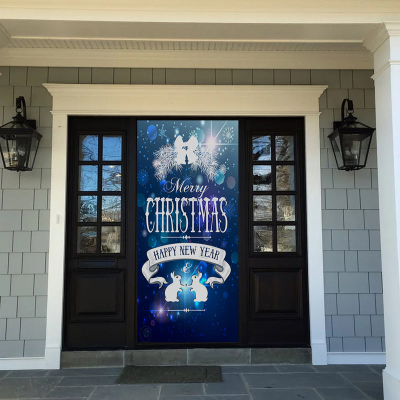 DoorFoto Door Cover Christmas Banner