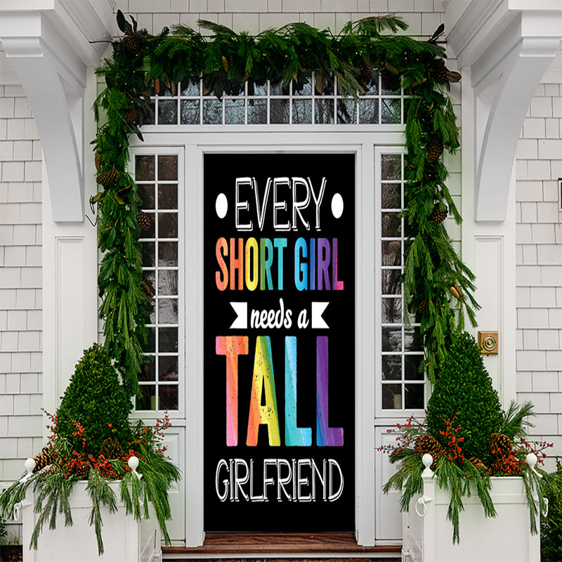DoorFoto Door Cover Short Girls