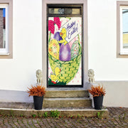DoorFoto Door Cover Vintage Easter Chicks