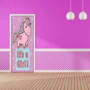 DoorFoto Door Cover It's a Girl Pony