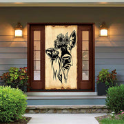 DoorFoto Door Cover Stationary Cow