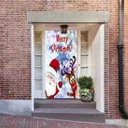DoorFoto Door Cover Santa Claus Door Decoration