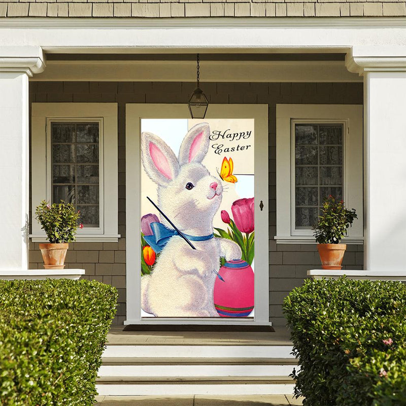 DoorFoto Door Cover Butterfly Bunny