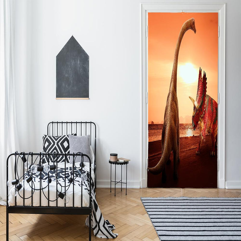 DoorFoto Door Cover Dinosaur Room Decor