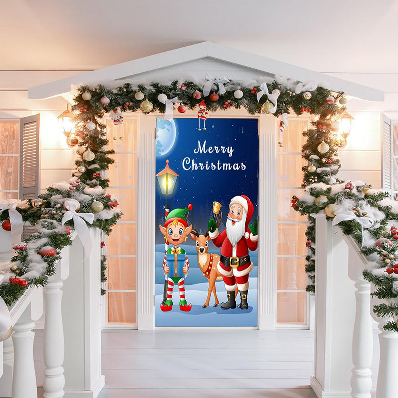 DoorFoto Door Cover Santa and Friends