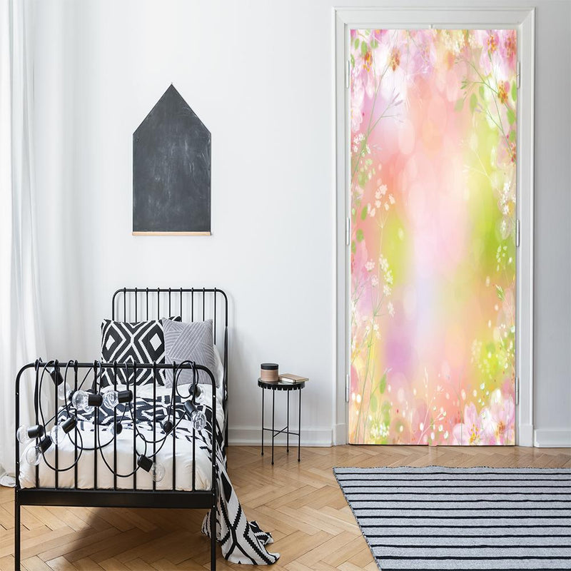 DoorFoto Door Cover Spring Floral Background