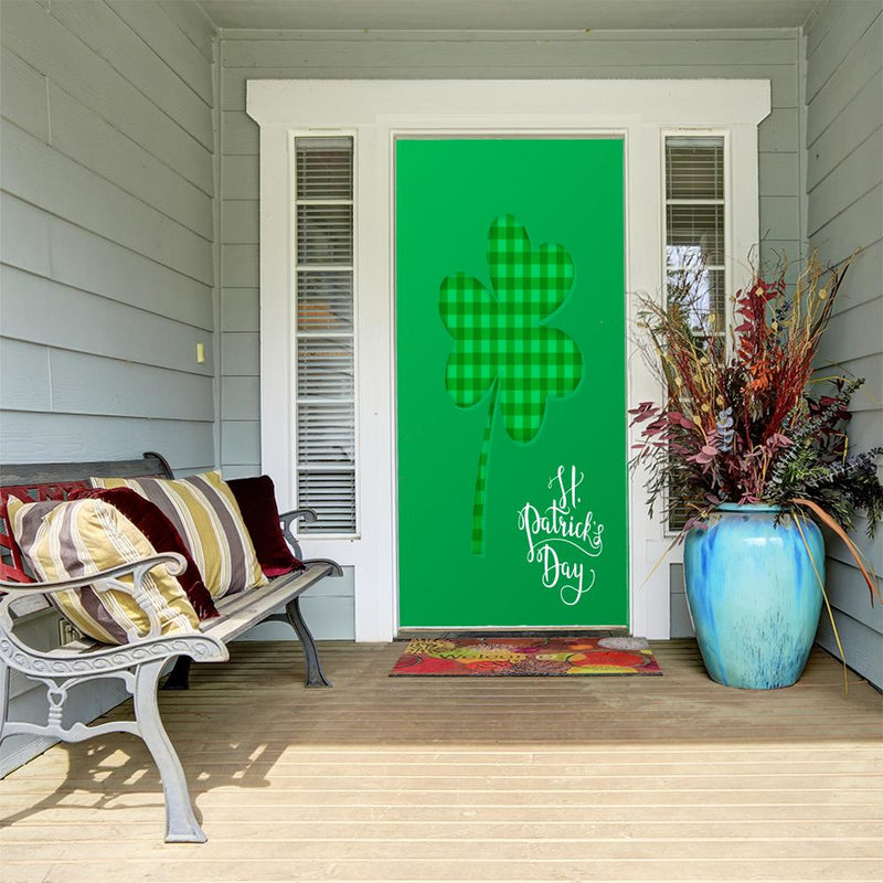 DoorFoto Door Cover Shamrock Home Decor