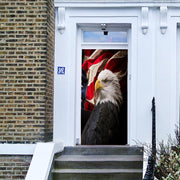 DoorFoto Door Cover American Flag with Bald Eagle