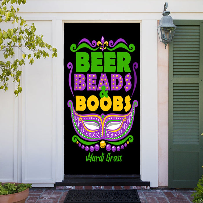 DoorFoto Door Cover Beads and Boobs