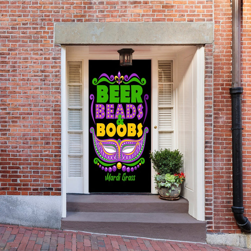 DoorFoto Door Cover Beads and Boobs