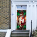 DoorFoto Door Cover Vintage Black Santa Claus