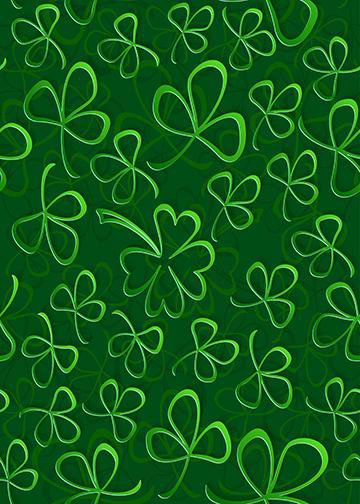 DoorFoto Door Cover Shamrock Decorations