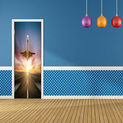DoorFoto Door Cover Airplane Bedroom Decor