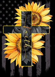DoorFoto Door Cover Flower Faith