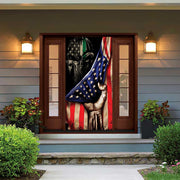 DoorFoto Door Cover Punisher Skull