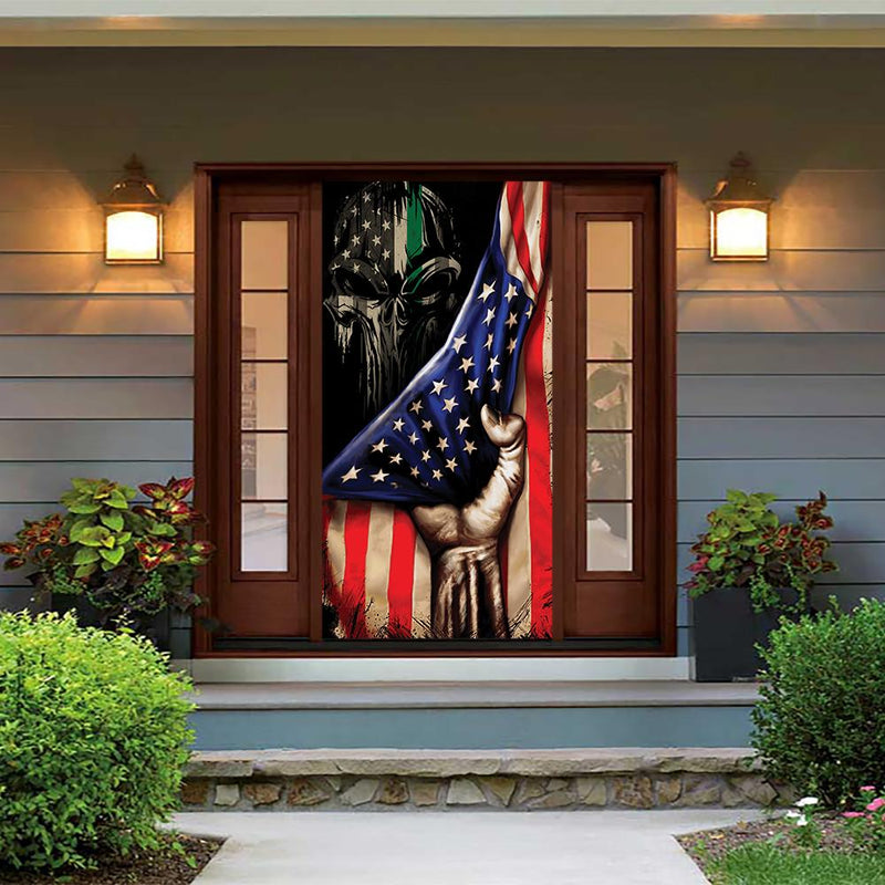 DoorFoto Door Cover Punisher Skull