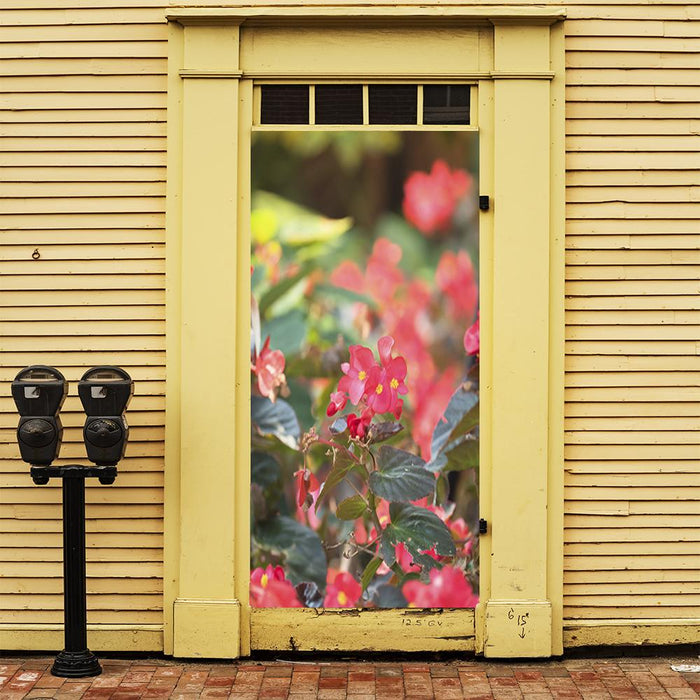 DoorFoto Door Cover Door Flower Background