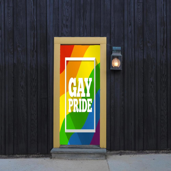 DoorFoto Door Cover Gay Pride Rainbow