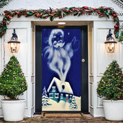 DoorFoto Door Cover Santa Smoke