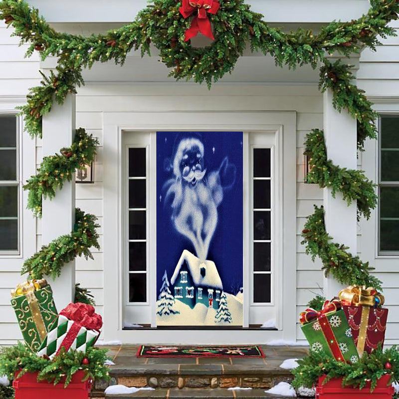 DoorFoto Door Cover Santa Smoke