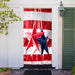 DoorFoto Door Cover Hanging Stars on American Flag