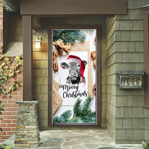 DoorFoto Door Cover Mooey Christmas