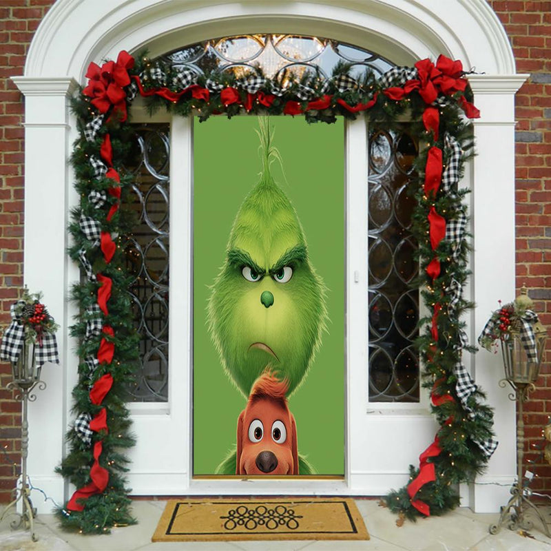 DoorFoto Door Cover Grinch Door Cover