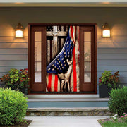 DoorFoto Door Cover American Cross