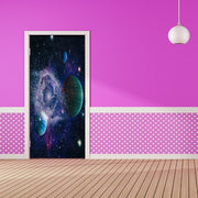 DoorFoto Door Cover Galaxy Decorations