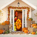 DoorFoto Door Cover Pumpkin Front Door Decorations