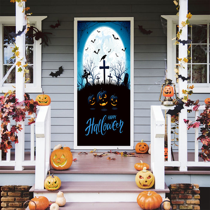 DoorFoto Door Cover Halloween Night