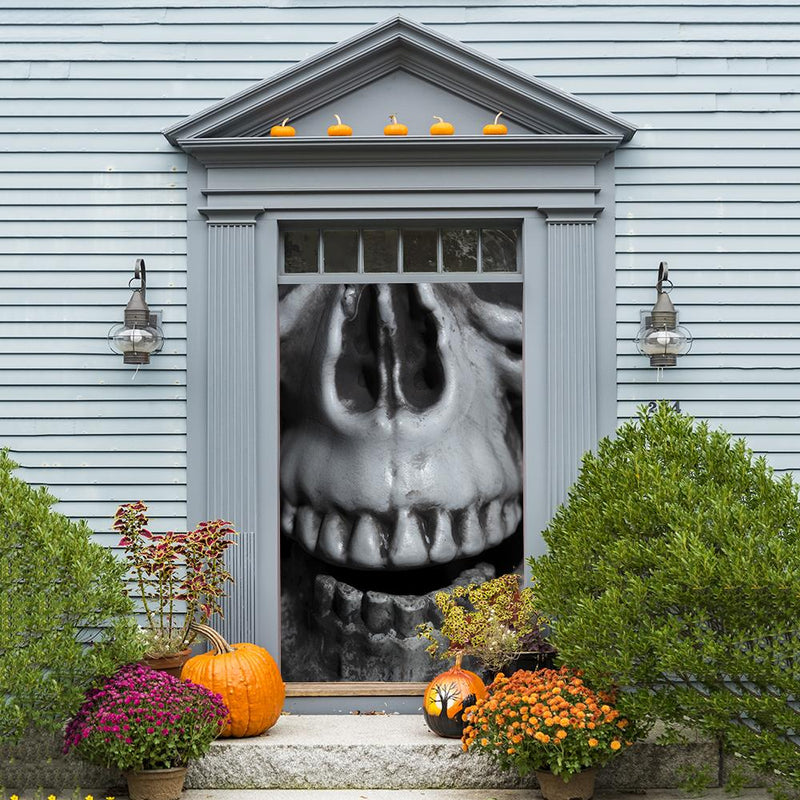 DoorFoto Door Cover Skeleton for Halloween