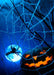 DoorFoto Door Cover Spider Web with Pumpkin