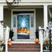 DoorFoto Door Cover Scary Halloween Pumpkins