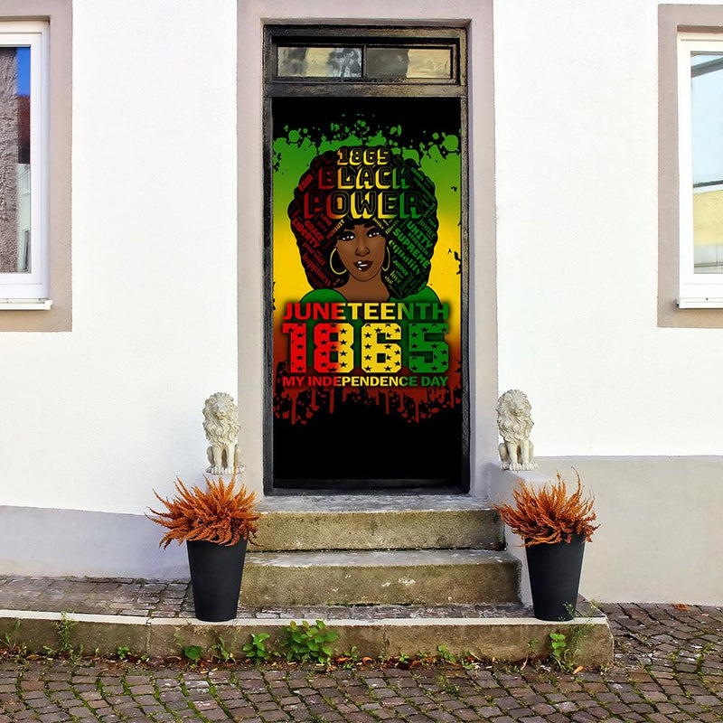 DoorFoto Door Cover Juneteenth Door Cover
