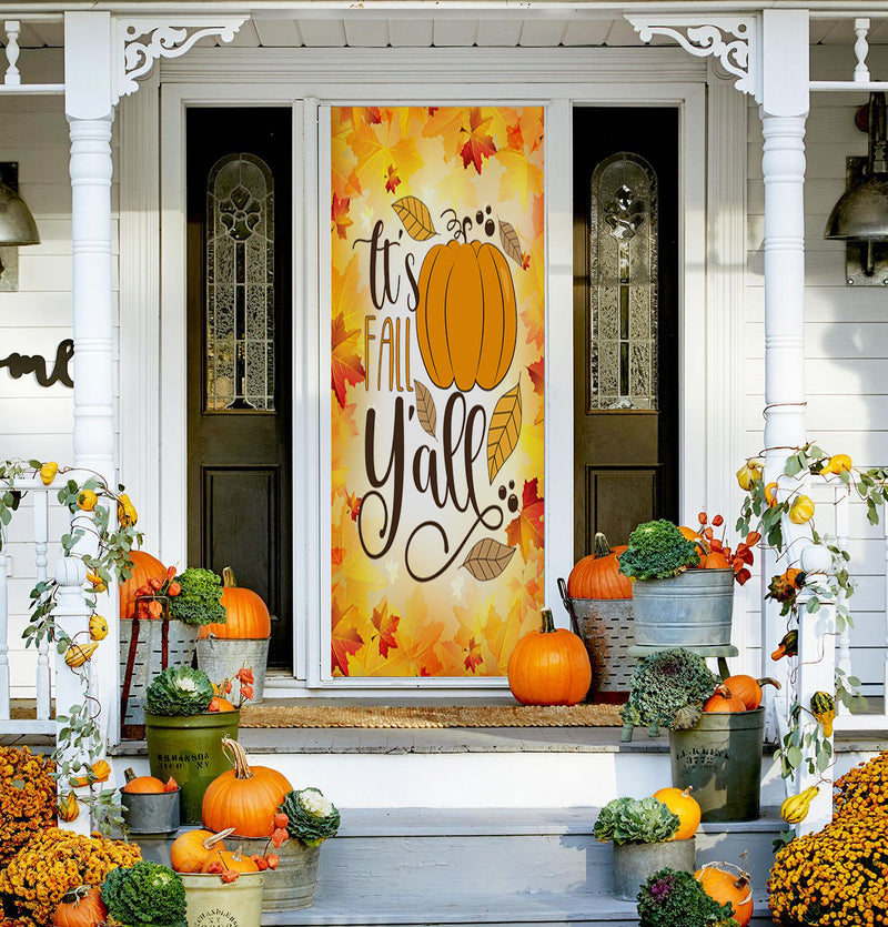 DoorFoto Door Cover Fall Y'all Background