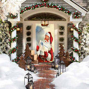 DoorFoto Door Cover Santa's Present