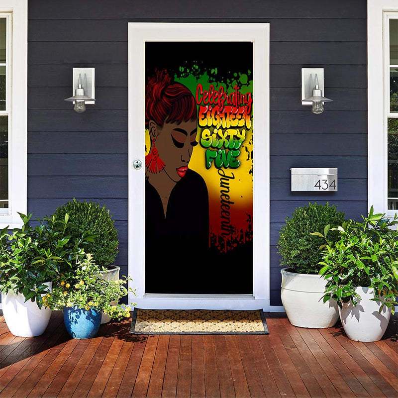 DoorFoto Door Cover Juneteenth