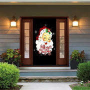 DoorFoto Door Cover Vintage Santa Smiling