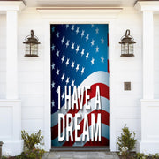DoorFoto Door Cover I Have a Dream - American Flag