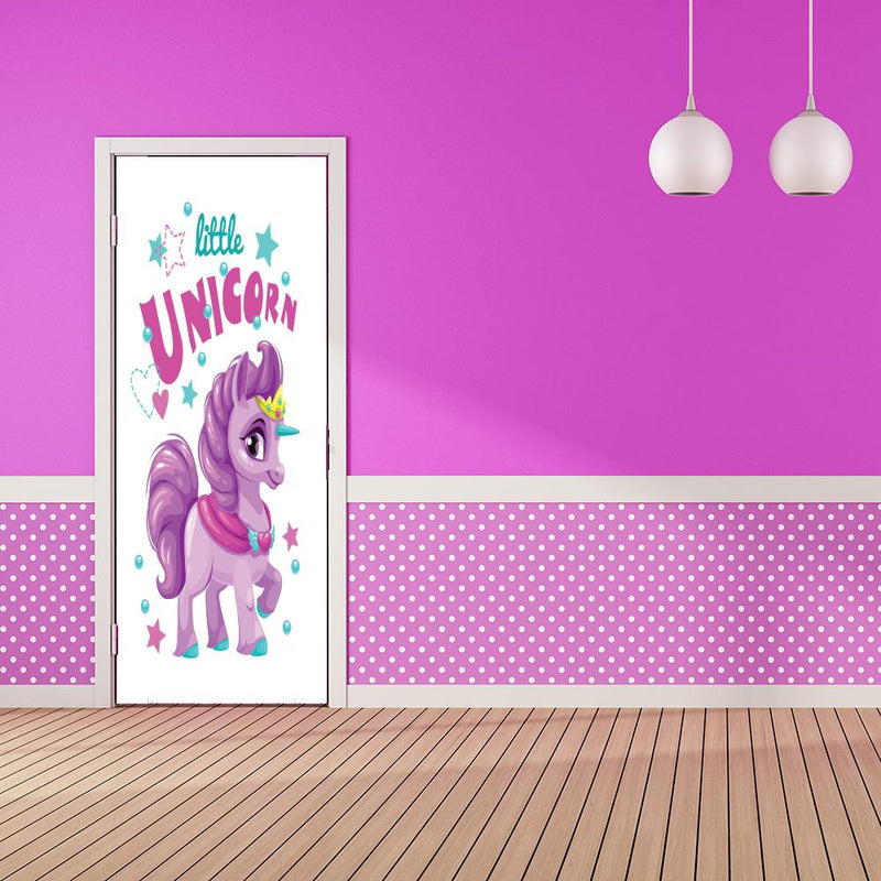 DoorFoto Door Cover Unicorn Decoration