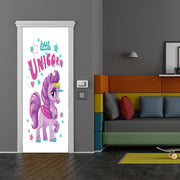 DoorFoto Door Cover Unicorn Decoration